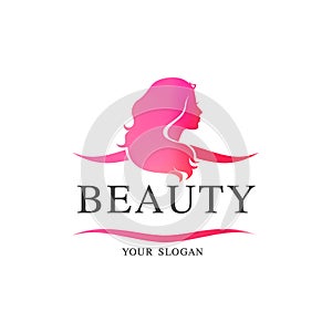 Beauty salon vector logo template