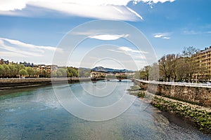 View of the beauty of a San Sebastian bridge photo