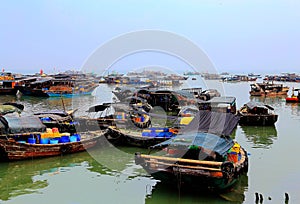 The Beauty scenes in Fishing Port