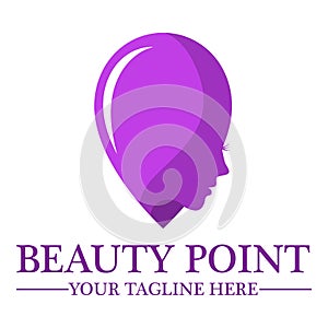 Beauty shop logo design template