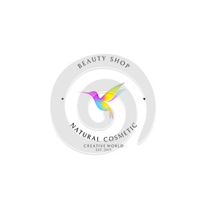 Beauty shop. Natural cosmetic. Logo template