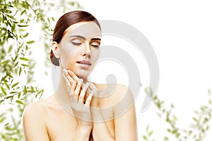 Beauty Skin Care and Face Makeup, Woman Skincare Natural Make Up