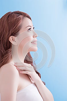 Beauty skin care woman face