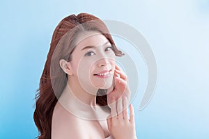 Beauty skin care woman face