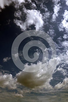 Beauty sky with white clouds great as background.