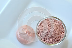 Beauty spa face mask - pink clay