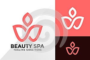 Beauty Spa Logo Design, Brand Identity Logos Designs Vector Illustration Template