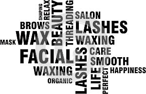 Beauty and spa word collage