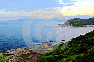 The beauty of Taiwan`s north coast is an eroded coast with large undulations