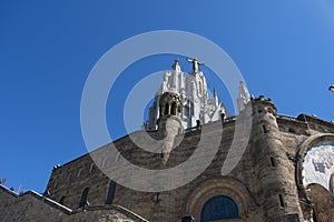 The beauty of the Temple of the Sacred Heart in Barcelona