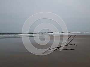 The beauty of tranquillity by the sea shore