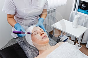 Beauty treatment at professional dermatology clinic, face rejuvenation