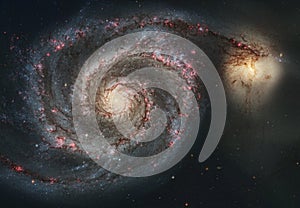 The beauty of the universe: Huge and detailed Whirlpool Galaxy