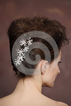 Beauty wedding hairstyle