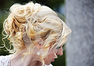 Beauty wedding hairstyle