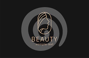 Beauty woman fashion logo