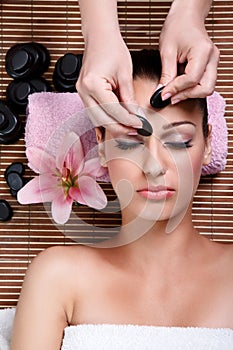 Beauty woman having facial treatment