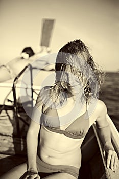 Beauty womens sailing
