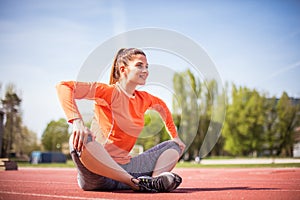 Beauty young sport woman.