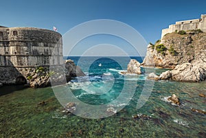 Beautyful sea bay in Dubrovnik. photo