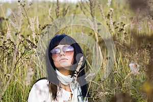 Beautyfull woman in eyeglass photo