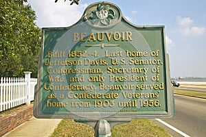 Beauvoir, last home and museum for Jefferson Davis, Biloxi Mississippi