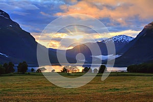 Beauyiful summer sunset