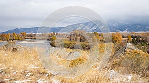 Beaverhead River Valley in Autumn in Montana