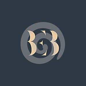BEB abstract letter logo