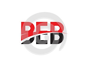 BEB Letter Initial Logo Design Vector Illustration