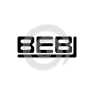 BEB letter logo creative design with vector graphic, BEB
