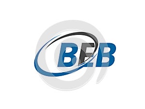 BEB logo, design, vector illustration