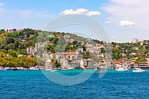 Bebek neighborhood on the bank of the Bosphorus Straight, Istanbul, Turkey