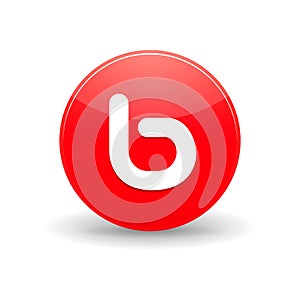 Bebo icon in simple style