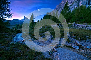 Becco di Mezzo mystical landscape of mountain