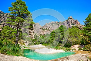 Beceite river Ulldemo in Teruel Spain