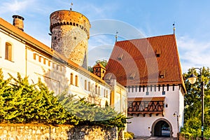 Bechynska Gate and Kotnov Tower in Tabor, Czech Republic
