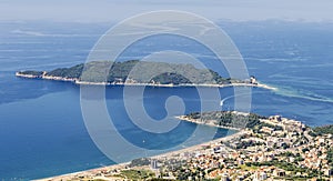 Becici and St. Nicholas island