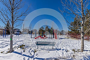 Beckett Green Park in the city of Saskatoon, Saskatchewan, Canada