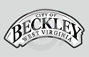 Beckley West Virginia with white background