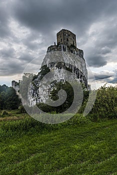 Beckov castle in Slovakia near Trencin town