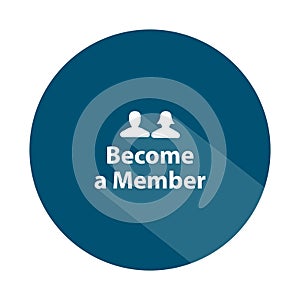 become a member badge on white