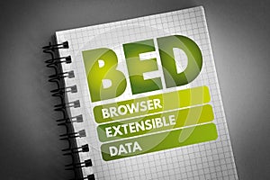 BED - Browser Extensible Data acronym