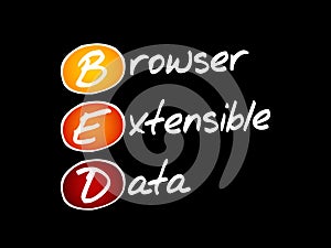 BED - Browser Extensible Data acronym