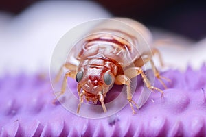 Bed Bug Crawl: Extreme Close-up.