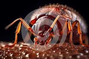 Bed bug macro. Cimex hemipterus photo