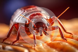 Bed bug macro. Cimex hemipterus
