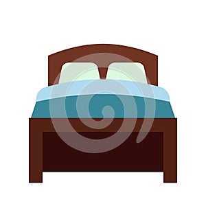 Bed flat icon