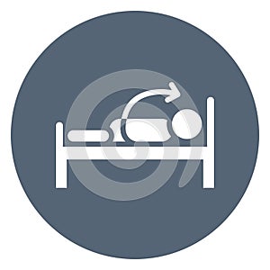 Bed Isolated Vector Icon that can be easily modified or edit