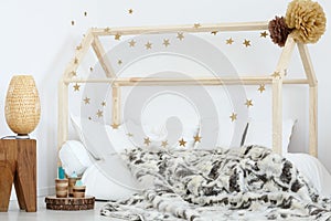 Bed in kid`s room